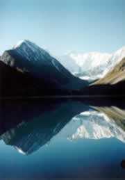 MIrror Image in Altai Lake