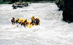 River Rafting on the Chuya River in Siberia